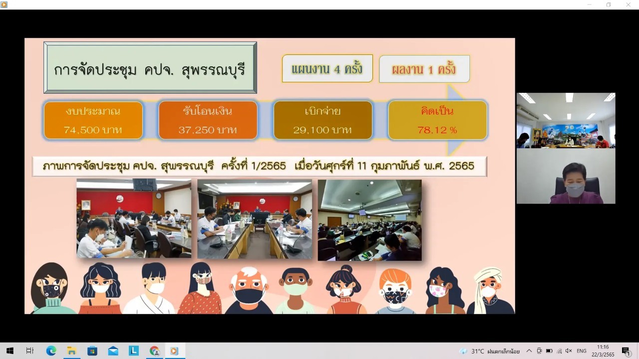 title - ผู้ตรวจราชการกรม ประชุมตรวจติดตามความก้าวหน้าผลการดำเนินงานตามแผนการตรวจราชการ ประจำปีงบประมาณ พ.ศ. 2565 ของ ส.ป.ก. รอบที่ 1 เขตตรวจราชการที่ 4 (ส.ป.ก.สุพรรณบุรี)